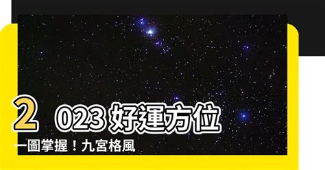 2023九宮格風水|2023